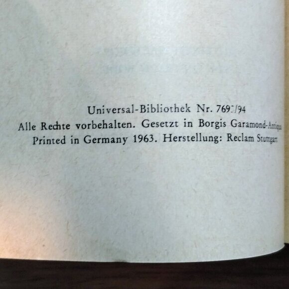 Theodor Fontane Stine Roman 7693/94 German Language Softcover Book 1963 - Picture 7 of 7